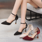 French satin banquet wedding shoes stilettos 2025 - Image 6