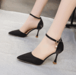 French satin banquet wedding shoes stilettos 2025 - Image 3