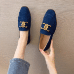 2025 spring new French design loafers, low heel suede moccasins - Image 7