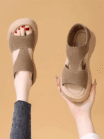 Brand two-way sandals for women 2025 new summer thick-soled non-slip - Image 4