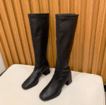 Autumn and winter new high-heeled boots square toe thick heel 2025 - Image 7