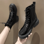 Slim boots plus velvet petite Martin boots for women 2025 - Image 4