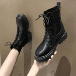 Slim boots plus velvet petite Martin boots for women 2025 - Image 3