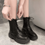 Slim boots plus velvet petite Martin boots for women 2025