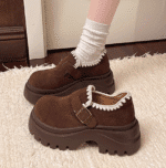 Thick-soled height-enhancing Birkenstocks for women