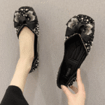 Women's flat shoes with bows, fairy style, new spring 2025 style, versatile shallow mouth loafers to match skirts and sandals - Image 3