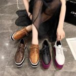 Korean style versatile and fashionable lace-up flats Sneakers - Image 6