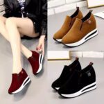 Women's platform loafers, slip-on style, low-top casual loafers, suitable for all seasons and all seasons. - Image 2