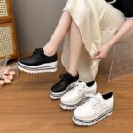 Korean style versatile and fashionable lace-up flats style textured upper - Image 6