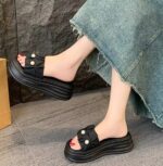 2025 New Fashionable, Simple, Versatile, Platform Sandals for Summer, Soft Sole, Feels Like Walking on Clouds, One-Strap Sandals - Image 3