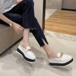 Women's platform closed-toe Shoes British style - Image 7