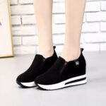 Women's platform loafers, slip-on style, low-top casual loafers, suitable for all seasons and all seasons. - Image 7