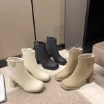 French-style high-heeled ankle boots for women, new autumn/winter 2025 style, square toe, elegant and versatile fashion cotton boots - Image 7