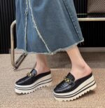 Autumn New Fashionable Petite Height-Increasing Mule Slippers for Women - Image 5