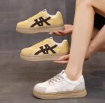 Women's 2025 Autumn New Style Student Skate Shoes with a "Stepping on Poop" Feel - Thick Sole, Comfortable Casual Sports Shoes - Image 6
