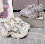 Popular round-toe lace-up platform sneakers for women, new autumn 2025 style, trendy and versatile chunky sneakers. - Image 7