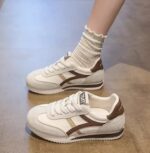 2025 Spring/Autumn New Style Soft-Soled Casual Shoes Women's Flat Shoes Fashionable and Popular German Training Shoes