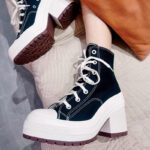 Women's platform high-top canvas shoes, ulzzang style, spring and autumn niche design, 2025 new summer white sneakers, trendy on Instagram. - Image 5