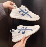 2025 Autumn New Korean Style White Sneakers for Women - Versatile Thick-Soled Lightweight Soft-Soled Sneakers - Stylish, Comfortable - Image 4