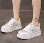 Women's Breathable Mesh Sneakers with a "walking on clouds" Feel - White Sneakers 2025 New