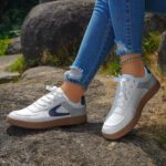 2025 New Comfortable Flat Platform Casual Shoes, Fashionable Single Shoes, Versatile White Shoes, Color Block Sneakers, Women's Summer - Image 4