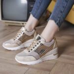 2025 New Style Foreign Trade Sports Shoes, Fashionable Heel-Increasing Plus Size Women's Shoes