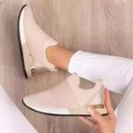 Best-selling plus-size women's slip-on shoes, new style, Nude shoes - Image 2