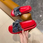 Korean style denim strappy sandals for women, perfect for summer 2025, versatile, fashionable, thick-soled, casual beach sandals. - Image 6