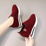 Women's platform loafers, slip-on style, low-top casual loafers, suitable for all seasons and all seasons. - Image 5