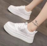 Women's Breathable Mesh Sneakers with a "walking on clouds" Feel - White Sneakers 2025 New - Image 2