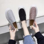 2025 Spring/Autumn New Fashionable Round Toe Deep Mouth Slip-on Single Shoes Women's Versatile Commuting and Outerwear Platform Loafers - Image 4