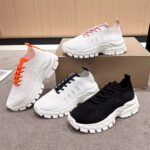 Women's Flyknit Sneakers, Spring/Summer 2025 New Style, Hollow Mesh Fabric, Breathable, Lightweight, Thick Sole - Image 3