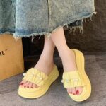 2025 New Fashionable, Simple, Versatile, Platform Sandals for Summer, Soft Sole, Feels Like Walking on Clouds, One-Strap Sandals