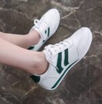 2025 New Plus Size Comfortable Leather Fashion Platform Shoes, German Style, Soft Sole, Breathable, Retro White Shoes for Women - Image 5