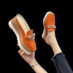 Women's platform closed-toe Shoes British style - Image 8