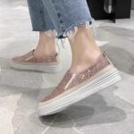 2025 Spring/Autumn New Fashionable Round Toe Deep Mouth Slip-on Single Shoes Women's Versatile Commuting and Outerwear Platform Loafers - Image 6