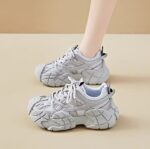 High-end chunky sneakers for women, 2025 autumn Korean style, fashionable, comfortable, breathable mesh, height-increasing - Image 5