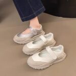2025 New Niche Design Velcro Mary Jane Shoes for Women, Summer Retro Soft Sole Silver Versatile Platform Shoes - Image 3