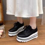Korean style versatile and fashionable lace-up flats style textured upper - Image 2