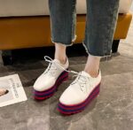 Korean style versatile and fashionable lace-up flats Sneakers - Image 4
