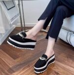 2025 Hot Selling New Style Half-Slip Platform Sandals, Versatile for Outerwear, Backless Slip-On Shoes for Women - Image 6