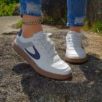 2025 New Comfortable Flat Platform Casual Shoes, Fashionable Single Shoes, Versatile White Shoes, Color Block Sneakers, Women's Summer - Image 3