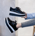 New Women's Fashionable and Versatile Platform Shoes with Thick Sole - Image 4