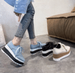 New Women's Fashionable and Versatile Platform Shoes with Thick Sole - Image 5