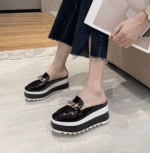 Women's platform closed-toe Shoes British style - Image 3