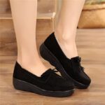 2024 Spring/Autumn Old Beijing Cloth Shoes, Platform Sole, Thick-Soled Women's Single Shoes, Shallow Mouth, Breathable, Round Toe - Image 2