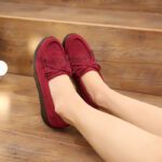 2024 Spring/Autumn Old Beijing Cloth Shoes, Platform Sole, Thick-Soled Women's Single Shoes, Shallow Mouth, Breathable, Round Toe - Image 5