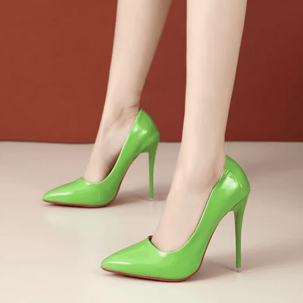 Green 3.93 Inch Heel
