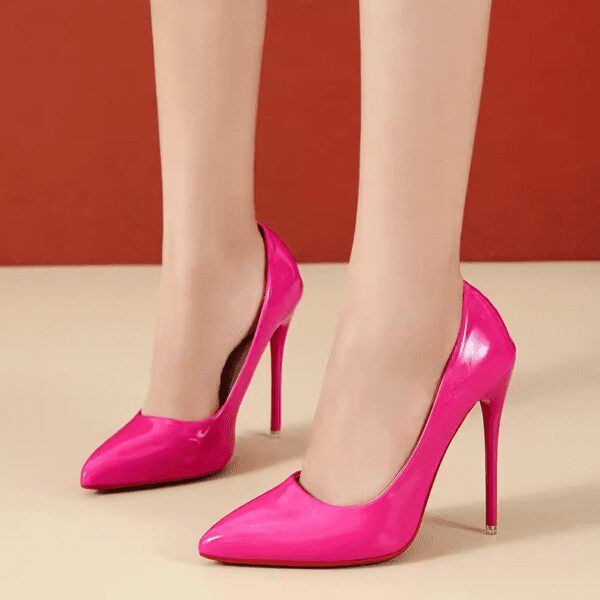 Rose Red 3.93 Inch Heel