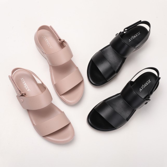 O1CN01nG3FcR1zmlArE4tyf_!!2208329406757-0-cib Thick-Soled Roman Sandals for Women 2026 New Cross-Border Amazon Single Strap Platform Wedge Casual Sandals Open Toe - Image 1